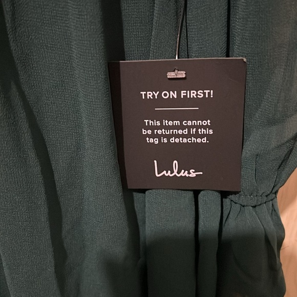 Lulu's Teal Long Sleeve Dress size large nwt - Picture 9 of 9